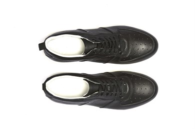 Siyah Sneaker Deri Ayakkabı