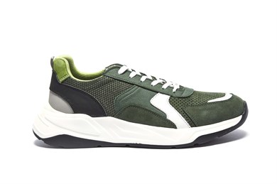 Yeşil Sneaker Deri Ayakkabı